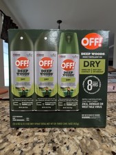 OFF Deep Woods Insect Mosquito Repellent Dry Touch VIII-3 Pack 6 OZ x2  4 OZ 