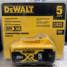Brand New Dewalt 20 Volt 20v Max Li-Ion 5 AH Batteries DCB205- 2021 manufactured