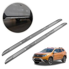 Äußere Schwellerleisten für Dacia Duster II (HM | SR) 2018-2024 Grau Matt