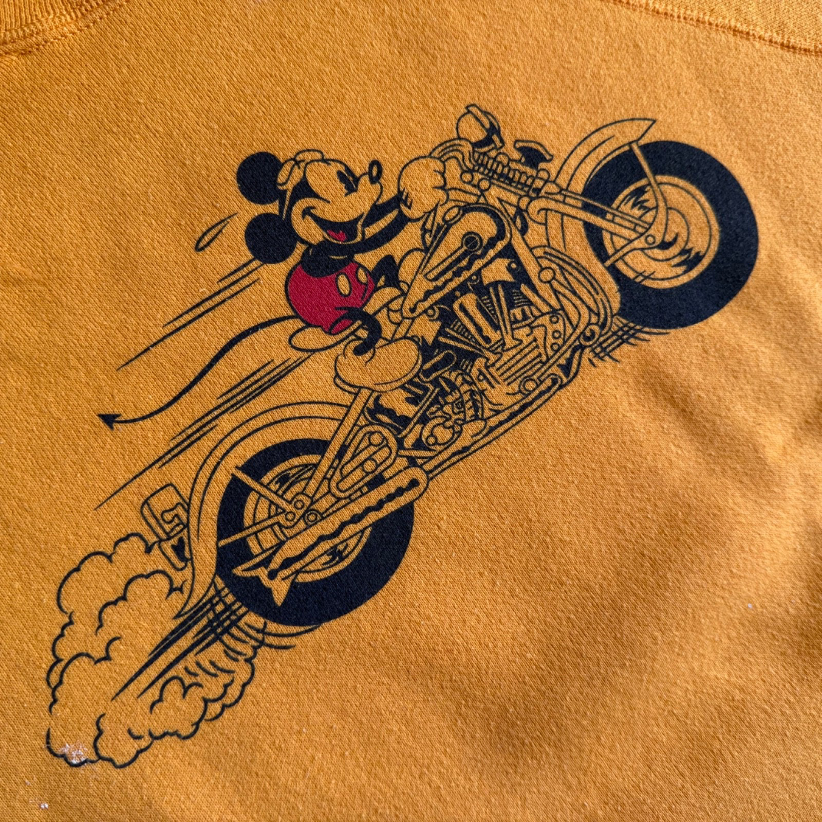 80s VINTAGE MICKEY MOUSE HARLEY DAVIDSON BIKER SWEATSHIRT SZ M DISNEY T-SHIRT
