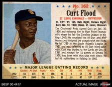 1963 Post Cereal #162 Curt Flood Cardinals 1 - POOR