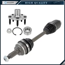 Front Right CV Axle Shaft + Wheel Hub & Bearing Kit For Ford Edge AWD 2007-2010