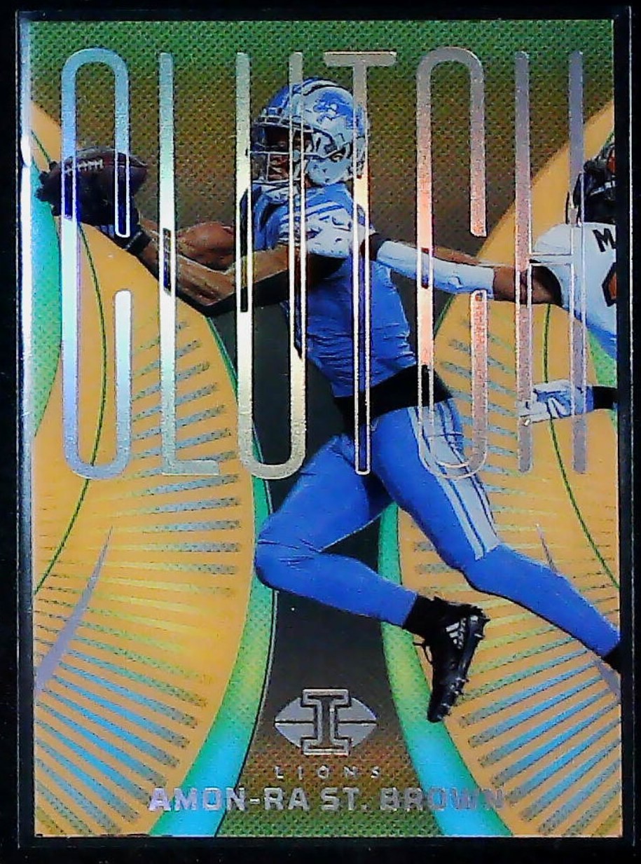 2024 Panini Illusions Amon-Ra St. Brown Clutch Orange #9 Detroit Lions