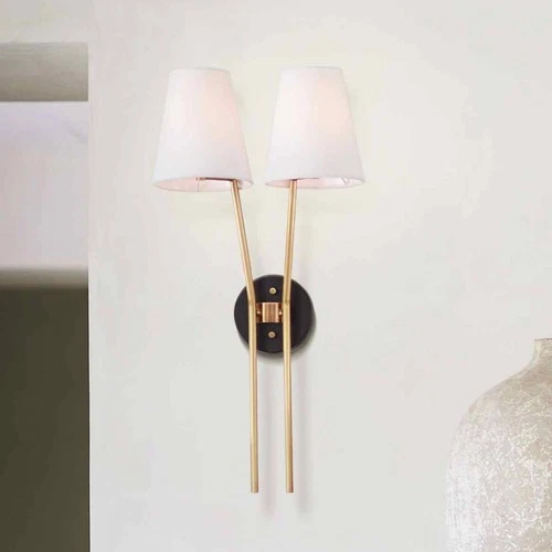 Hinkley Aston 26 High 2-Light Modern Heritage Brass Wall Light - Picture 1 of 8