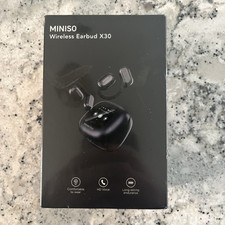 MINISO X30 V5.4 Translation Wireless Bluetooth Earbuds Black New Sealed Box