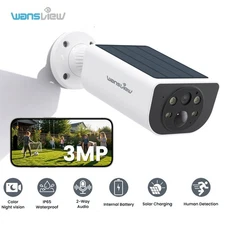 Wansview Solar Security Camera System 3MP Wifi Outdoor Wireless Human Detection