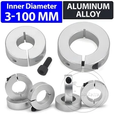 Shaft Collar SINGLE Split Steel Metric Clamp Collars Aluminum Alloy 3mm to 100mm