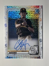 2020 Bowman Chrome Mega Box CJ ABRAMS MOJO Refractor AUTO AUTOGRAPH