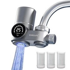 Combo , LED Sink Water Filter with UV Light and Real Time Filter Life Indicat...