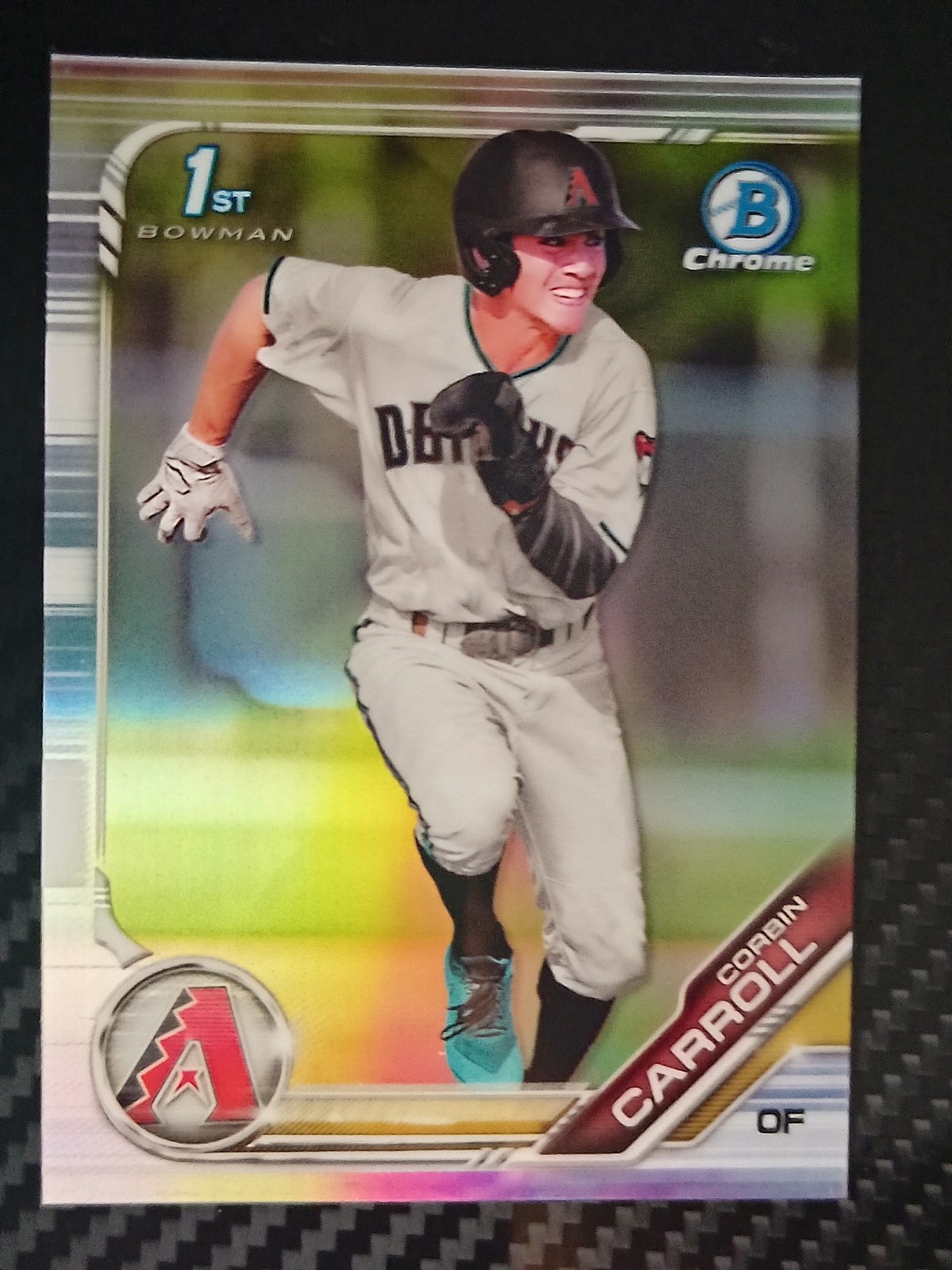 2019 Bowman Draft Chrome Corbin Carroll 1st Refractor #BDC-125 Diamondbacks