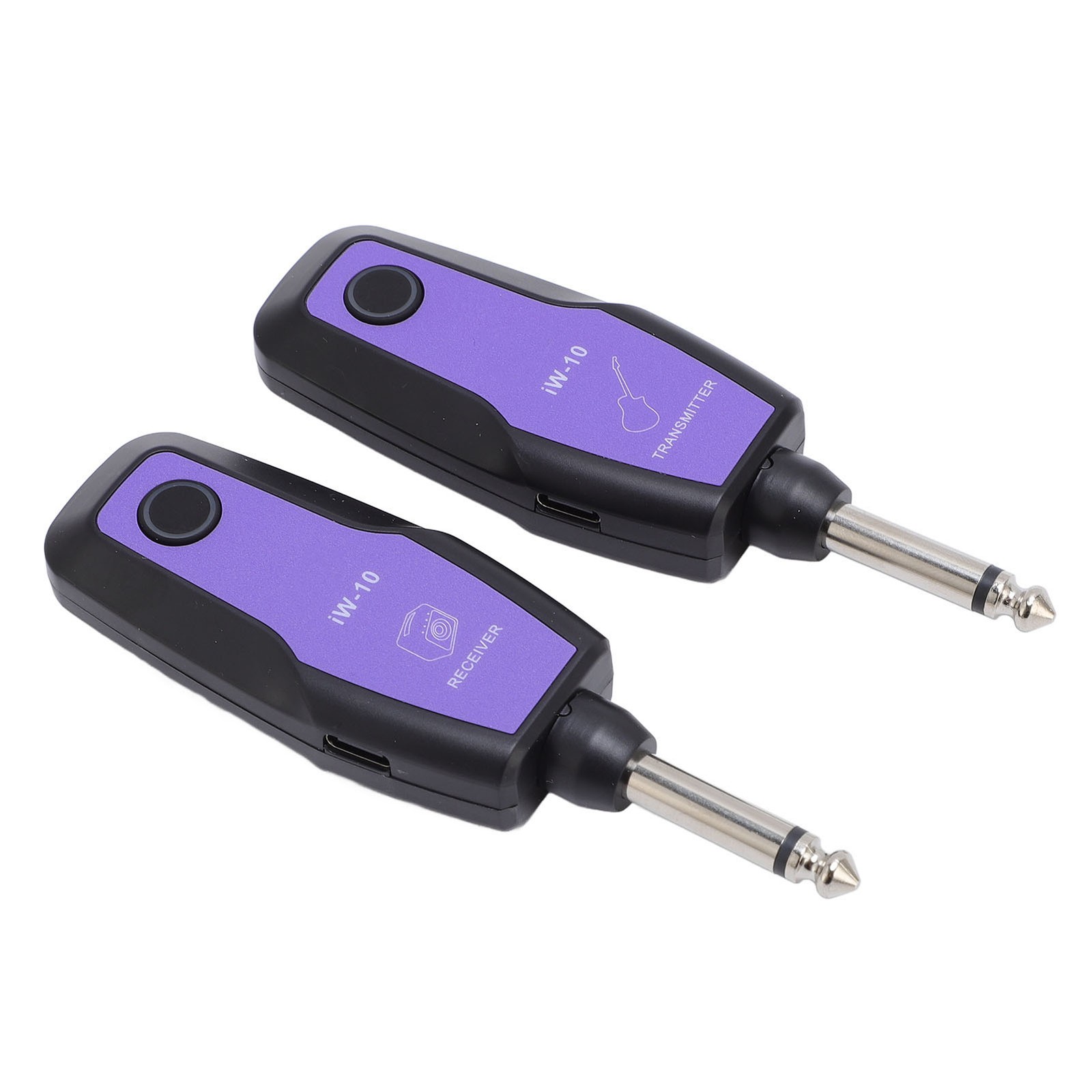 2 4GHz Wireless Guitar System 98FT Range 4 Channel USB C Rechargeable Guitar