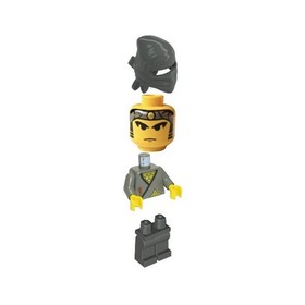 LEGO Ninja Gray Minifigure Castle Grey 6033 6089 4805 6093 cas049