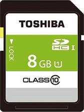 TOSHIBA SDHC card 8GB SDAR40N08G Class10 UHS-I maximum transfer rate 40MB/s F/S