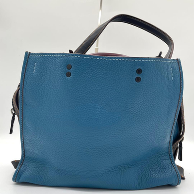 COACH Rogue NASA Collaboration Patch Leather Top Handle Shoulder