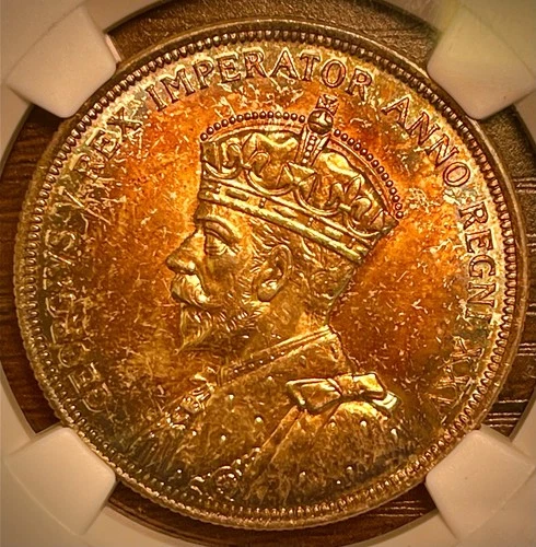 1935 Canada Silver Dollar NGC MS62 Eye Candy Series 1 🔥 Key Date 🔥 🌈 Toned!!!