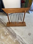 Vintage Jw Standard Tranquility Wind Chimes. Table Top Double Row Of 9 Chimes