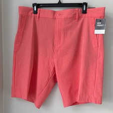 NWT Burnside Coral Flat-Front Men's Board Shorts Sz 38x20 Hybrid Series Stretch