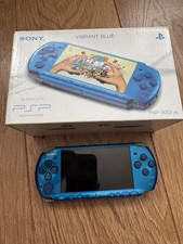 Sony PSP Vibrant Blue PSP-3003 Boxed- Fully Working - Good Condition