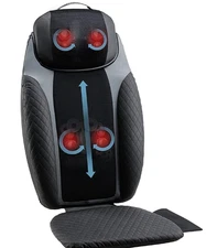 HoMedics 2-in-1 Shiatsu Massage Pad with Heat & Vibration, Adjustable Settings