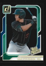 Panini 2026 Donruss LUKE STEVENSON Rated Prospect Clearly SP