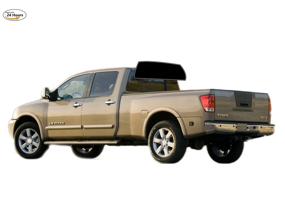Kit de película de tinte de ventana de 2 capas precortada para Nissan Titan 2004-2015 doble cabina Foto 4 de 4