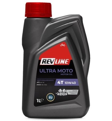 For Revline Moto Rev Moto 10W40 1L 4T Engine Oil 10W40 Revline Ultra Moto 1L 4T