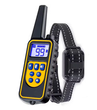 800M Remote Electric Shock Collar Pet Dog Training Anti Bark Rechargeable LCD UK