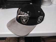 Vintage 1990's One of a Kind NFL Los Angeles Raiders TEAM NFL Snapback Hat