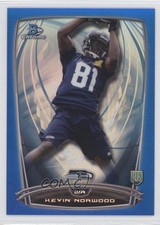 2014 Bowman Chrome Blue Refractor 35/199 Kevin Norwood #206 7l6