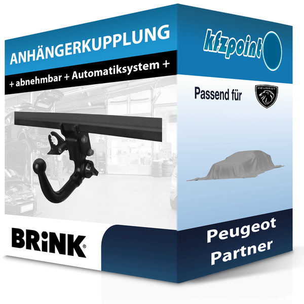 für Peugeot Partner 06.2018-Jetzt Brink AnhäNgerkupplung Abnehmbar Neu-image