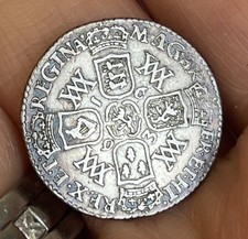 William & Mary - Silver 1693 Sixpence