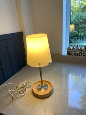 Vintage IKEA Basisk Table Lamp B0404 15621 1990s Wood Base Scandinavian Retro