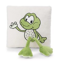 Quadratisches Kissen Frosch Fridolin Frog Nici Green