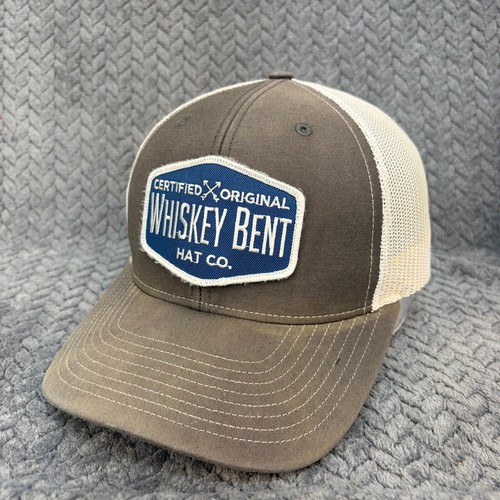 Whiskey Bent Hat Co Richardson 112 Trucker Hat Brown Cream Snapback Cap 0849