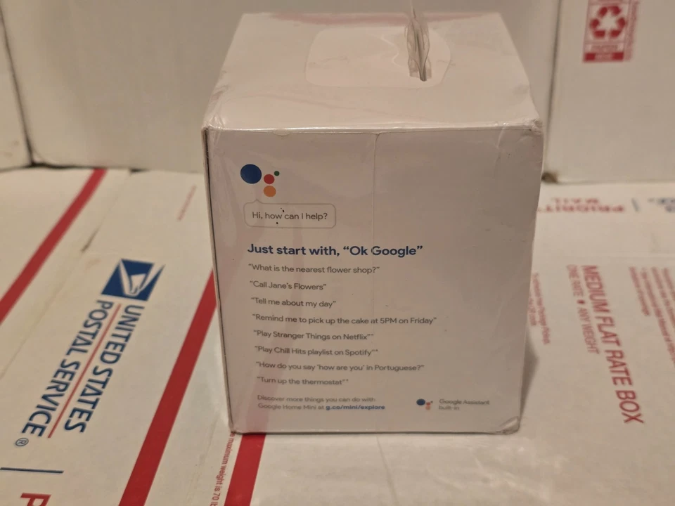 Google Home Mini Smart Speaker with Google Assistant - Chalk (GA00210-US) New - Image 4 of 4