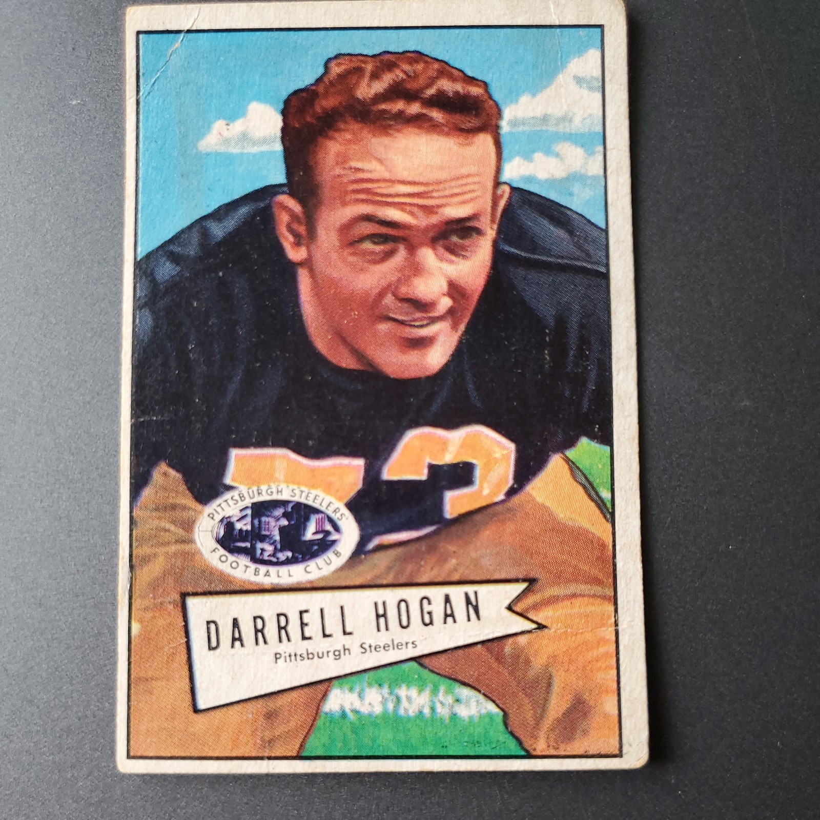 Darrell Hogan #118 Football Cards 1952 Bowman Small trading card — raw and PSA graded price guide