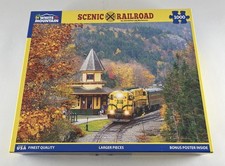 White Mountain Puzzle Scenic Railroad 1398 1000 Piece Complete