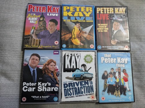 6x Peter Kay DVD Konvolut Sammlung mit signiertem Exemplar inkl. Carshar & Stand Up