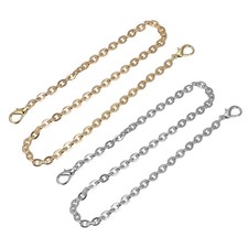 24"x0.22" Purse Chain Strap, 4Pcs Purse Handle Shoulder Strap Silver Gold 