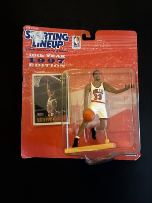 #ad 1997 Starting Lineup **Scottie Pippen** 10th Year Edition $3.95