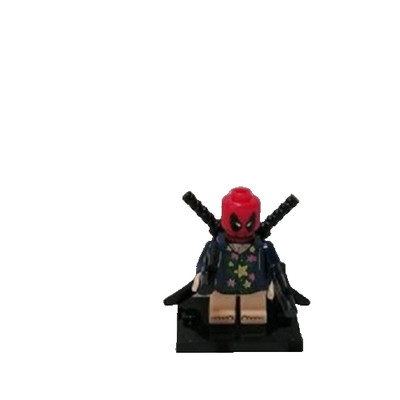 Custom Deadpool blumige Minifigur