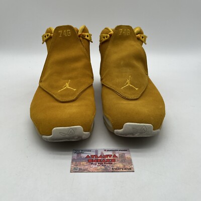 エアジョーダン18 イエロー Air Jordan 18 Retro Yellow Ochre Suede - Size 10.5 - AA2494