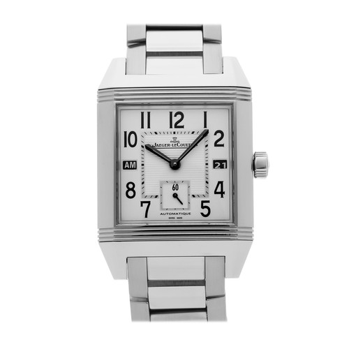 Jaeger-LeCoultre Reverso Squadra Hometime Steel Auto Watch Bracelet Q7008120