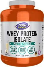 NOW Sports Whey 25g Protein Isolate 5lbs (Creamy Vanilla)