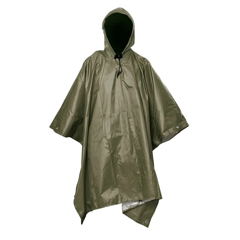 Multifunctional Waterproof Camo Poncho for Camping Hunting Outdoor Adventures-image