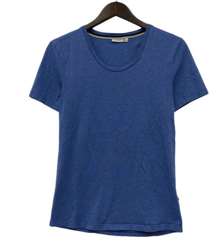 J. Lindeberg Women's Size Small Blue 100% Cotton Short Sleeve T-Shirt Top euc