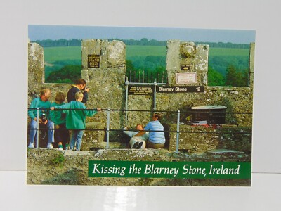 Insight Ireland Kissing The Blarney Stone Blarney Ireland Postcard