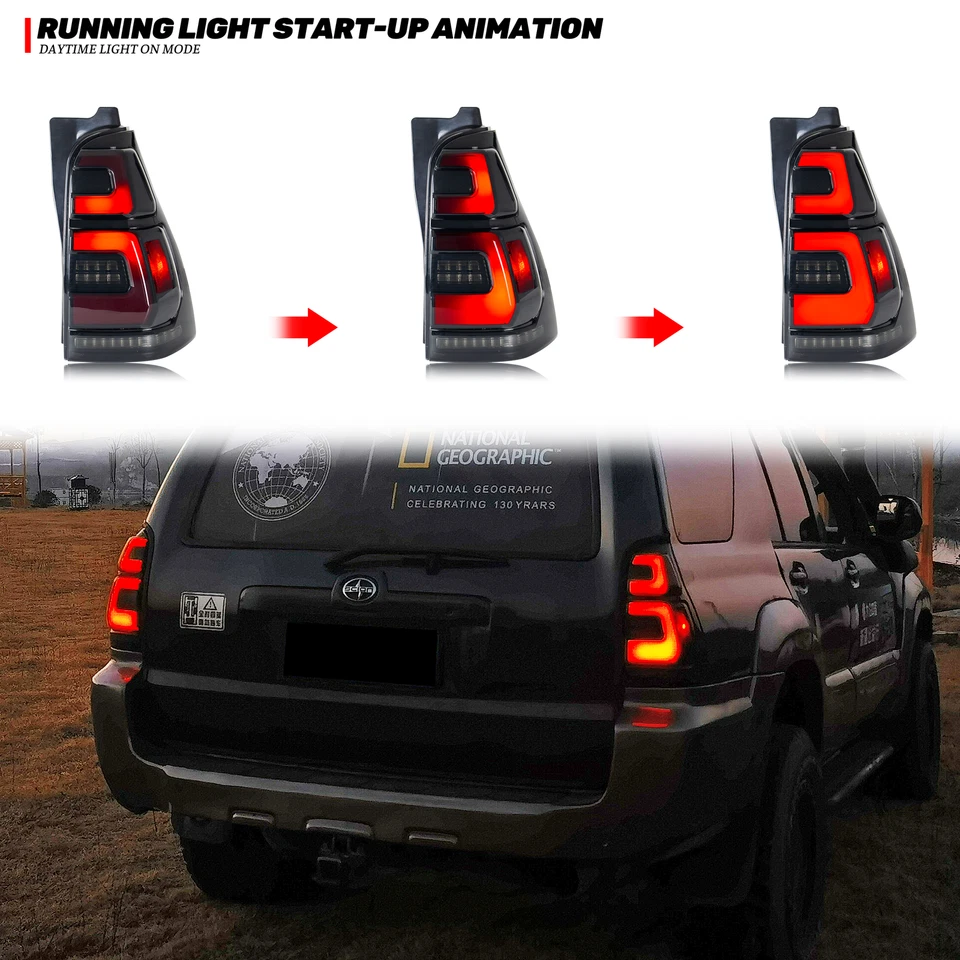 Luces traseras LED para Toyota 4Runner 4ta generación 03-09 animación secuencial luces traseras Foto 4 de 4