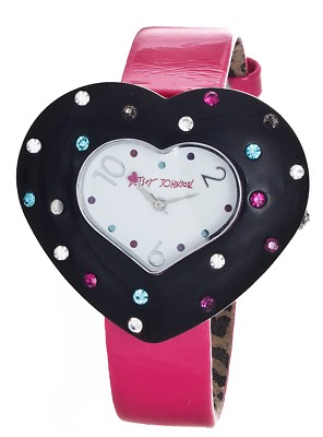 Betsey Johnson Pink Strap Red Heart Watch s-l1200.png main image 2