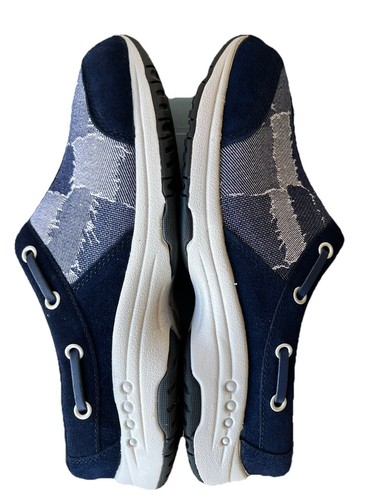 Easy Spirit Travel Port Dark Blue/Denim Patchwork Clogs/Shows/Slides US Sz. 7.5M - Picture 3 of 15